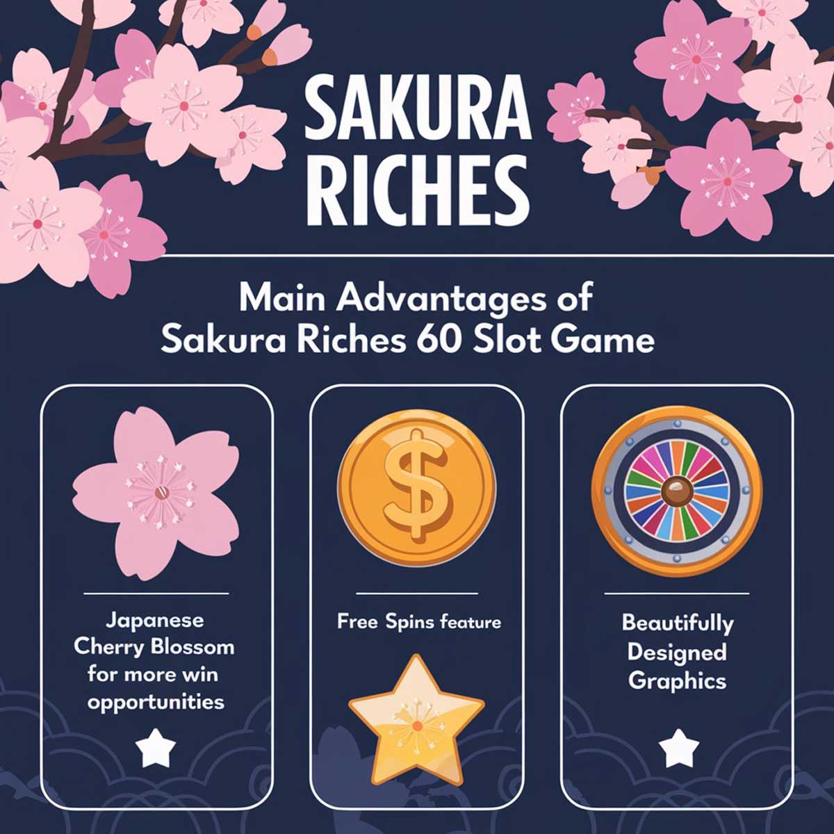 Sakura Riches 60 slot game main features